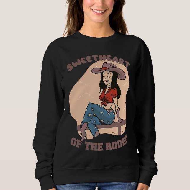 Moletom for Girls with Horses  Sweetheart of the Rodeo (Frente)