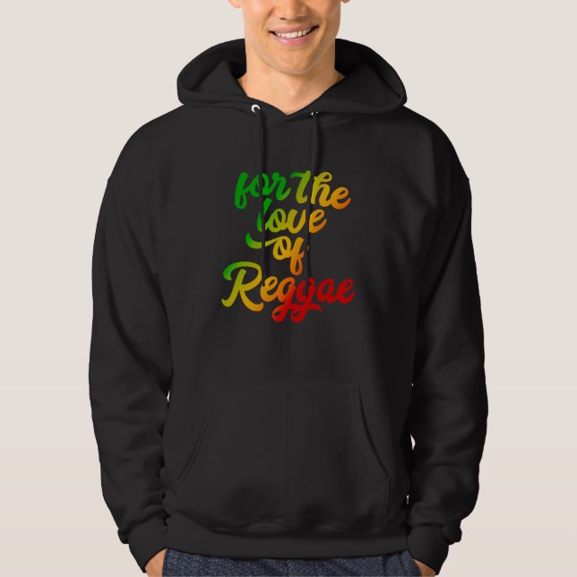 Moletom For the Love of Reggae Rasta Colors (Frente)
