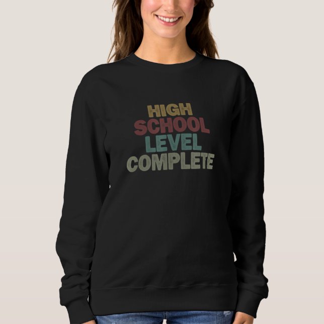 Moletom for Women Men High School Level Complete (Frente)