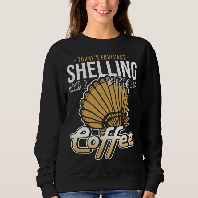 Moletom Forecast Shelling And Coffee Beach Shelling (Frente)