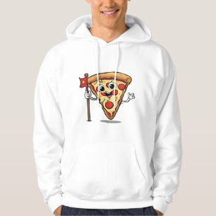 Moletom "Forever Cheesy: Brincadeira Pizza de Cartoon Slic