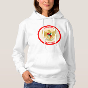 Moletom Forma do Círculo Emblema Nacional da Indonésia