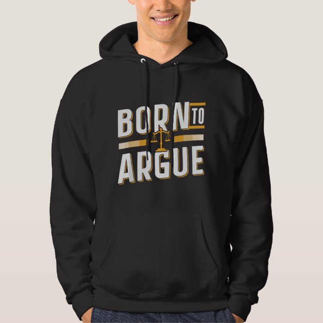 Moletom Formado Advogado Advogado Defensor Nascido Para Ar (Frente)
