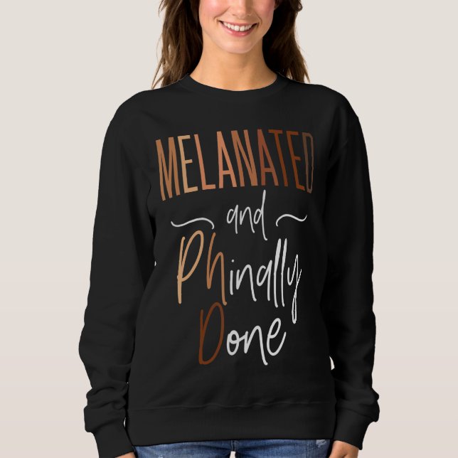 Moletom Formando De Doutorado Melanizado Da Mulher Negra P (Frente)