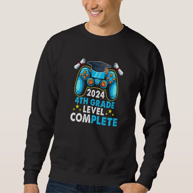 Moletom Formando Mais velho 24 Completado do Nível 2024 4º (Frente)