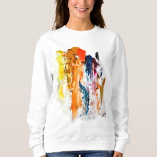 Moletom Formas Abstratas Nascidas da Paleta de um Artista