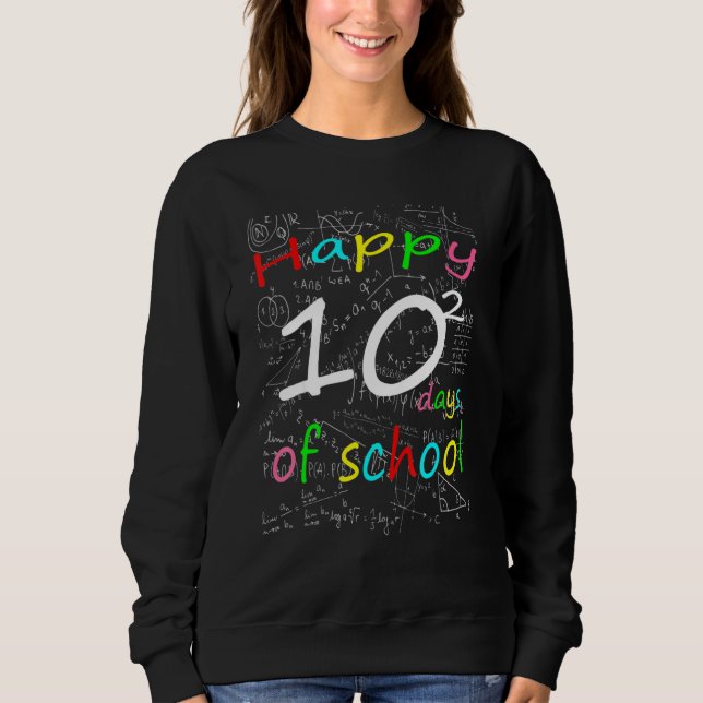 Moletom Fórmula Matemática 100 Dias De Escola Professor De (Frente)