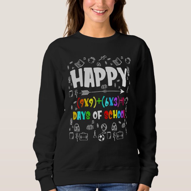 Moletom Fórmula Matemática 100 Dias De Menina Professora (Frente)