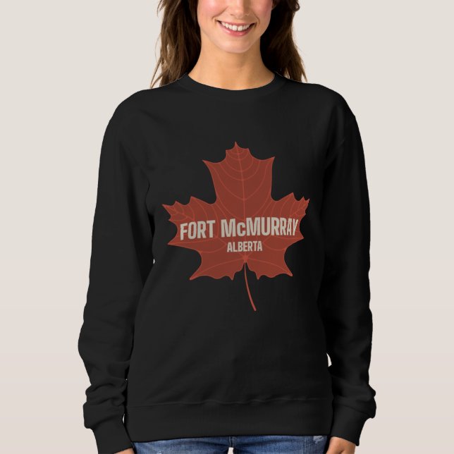 Moletom Fort McMurray Alberta Canadá Mapa do Patrimônio Ca (Frente)