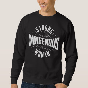 Moletom Forte Indígenas Mulher Nativa Americana Ind Sangue