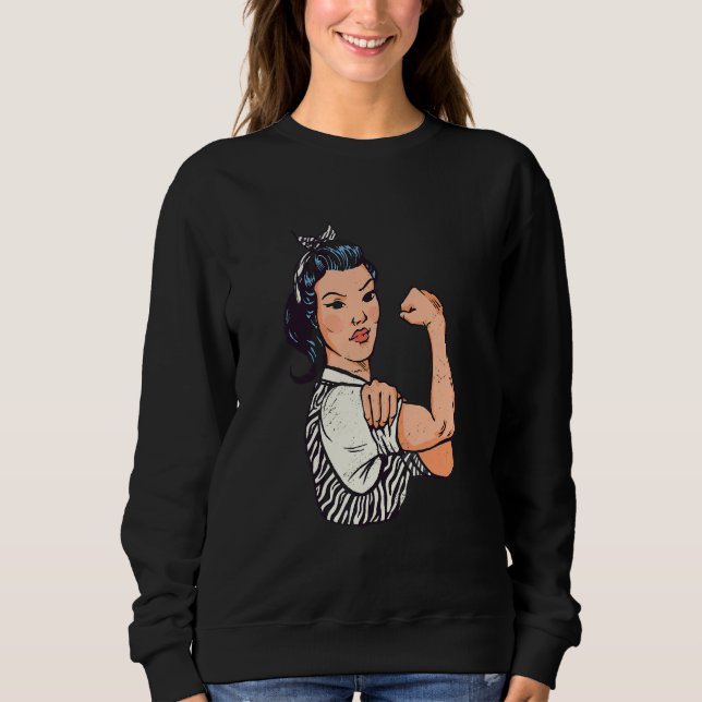 Moletom Forte Roupa de Zebra Feminina (Frente)