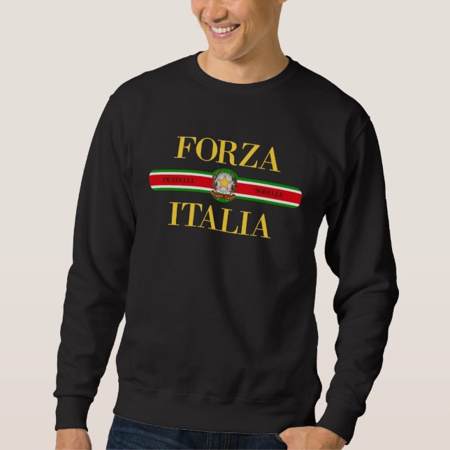 Moletom Forza Italia Los Forwards Italy Sport Football 202 (Frente)