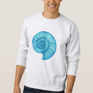Moletom Fóssil de Ammonite – Distorção Espiral Neon