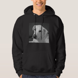 Moletom Foto branca e negra de um lindo cão com alma