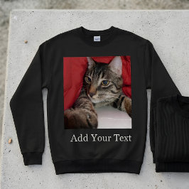 Moletom Foto de animal de estimação personalizada com text
