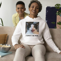Foto de animal personalizada de gato preto e branc