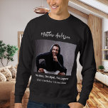 Moletom Foto de aniversário mito mito de legenda diversão<br><div class="desc">Personalize e adicione sua própria foto do aniversariante/homem. Personalize e adicione um nome,  40 anos e um texto. Texto: O Homem,  O Mito,  A Lenda.</div>