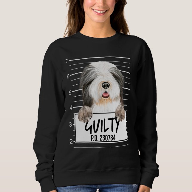 Moletom Foto de Bearded Collie Culpado (Frente)