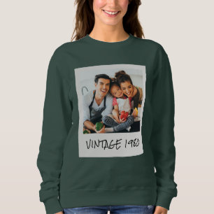 Moletom Foto E Ano Da Vintagem Personalizada