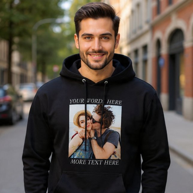 Moletom Foto e Texto Personalizados (Criador carregado)