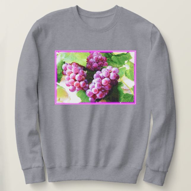 Moletom Foto "Fábrica de Frutas de Uvas". Compre agora (Frente do Design)