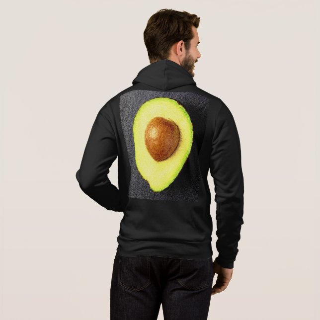 Moletom Foto "Fruta Avocado". Compre agora (Parte Traseira Completa)