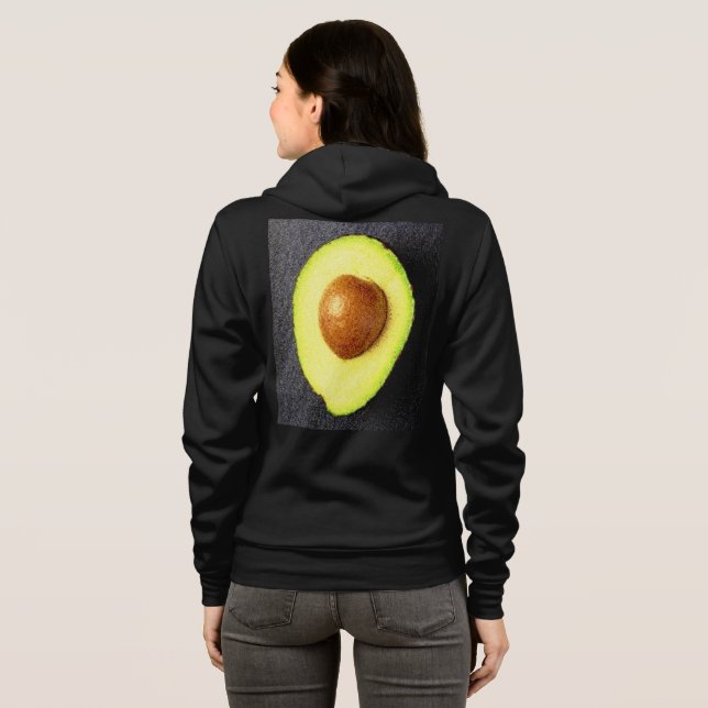 Moletom Foto "Fruta Avocado". Compre agora (Parte Traseira Completa)