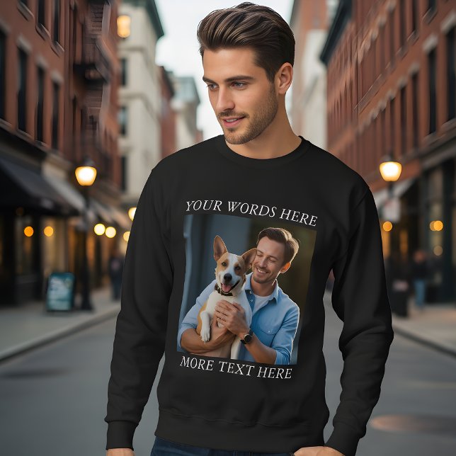 Moletom Foto & Mensagem Personalizada (Criador carregado)