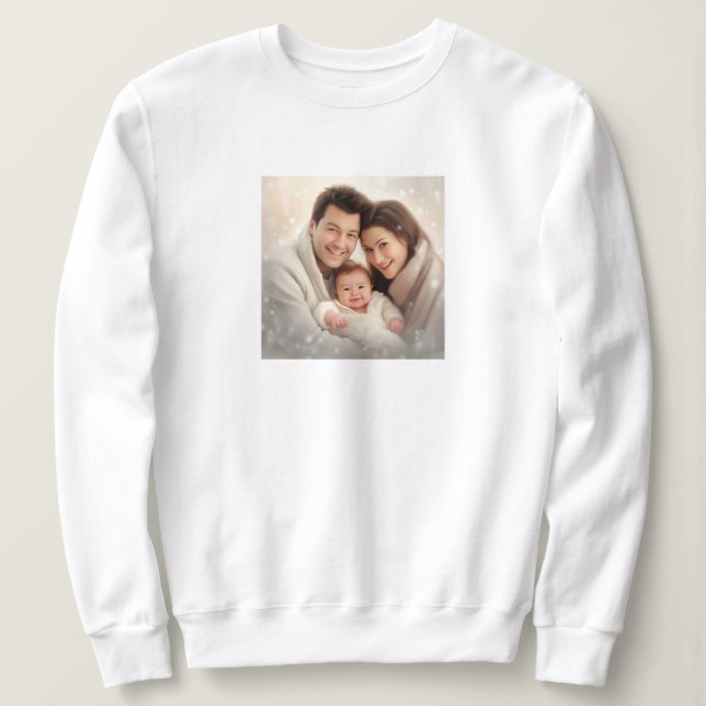 Moletom Foto personalizada (Adicionar sua própria foto e/o (Frente do Design)