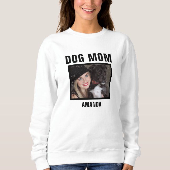 Moletom Foto personalizada da mãe de cão personalizada (Frente)