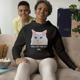 Moletom Foto Personalizada de Gatinho Fofo Nome Gata Mãe P