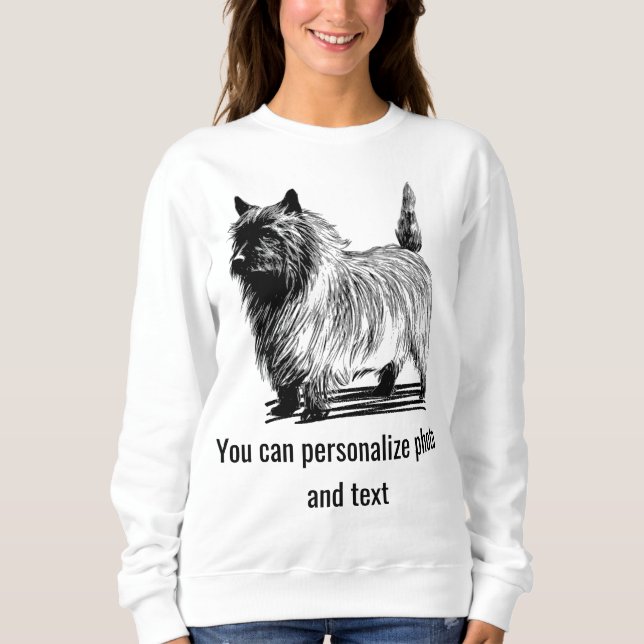 Moletom Foto Personalizada de Gato Preto e Branco Mãe Famí (Frente)