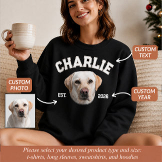 Moletom Foto Personalizada de Rosto de Animal de Estimação