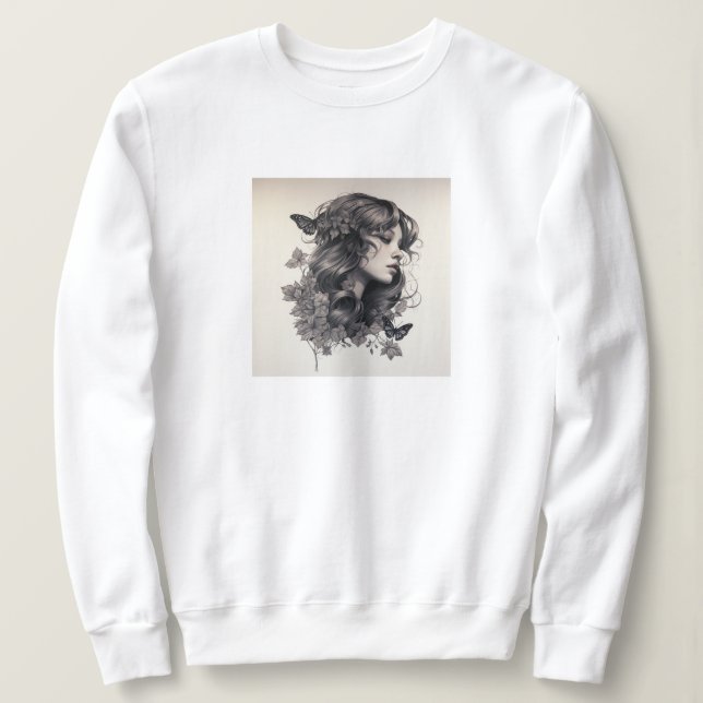 Moletom Foto Personalizada Elegante Adicionar Seu Próprio  (Frente do Design)