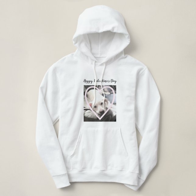 Moletom Foto super bonita de um filhote num coração de Ros (Frente do Design)