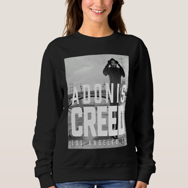 Moletom Fotografia preto e branco de Adonis Creed LA (Frente)