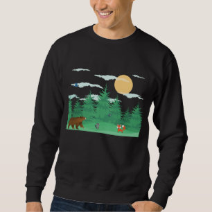 Moletom Fox Bear Butterfly Cartoon Florestal