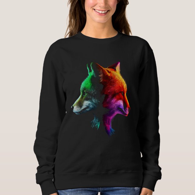 Moletom Fox Colourful Fantasy  Animal Fox (Frente)