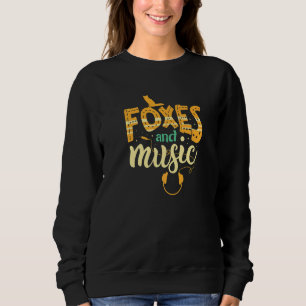 Moletom Fox E Música Animais Florestais Da Natureza
