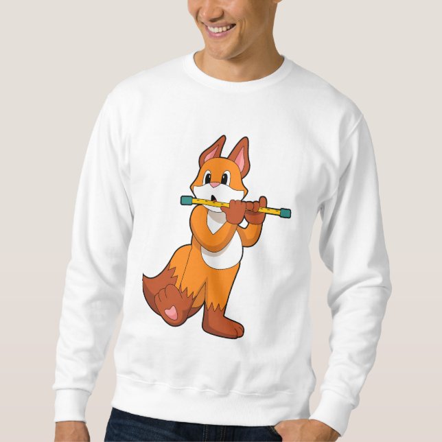 Moletom Fox em Música com Flute.PNG (Frente)