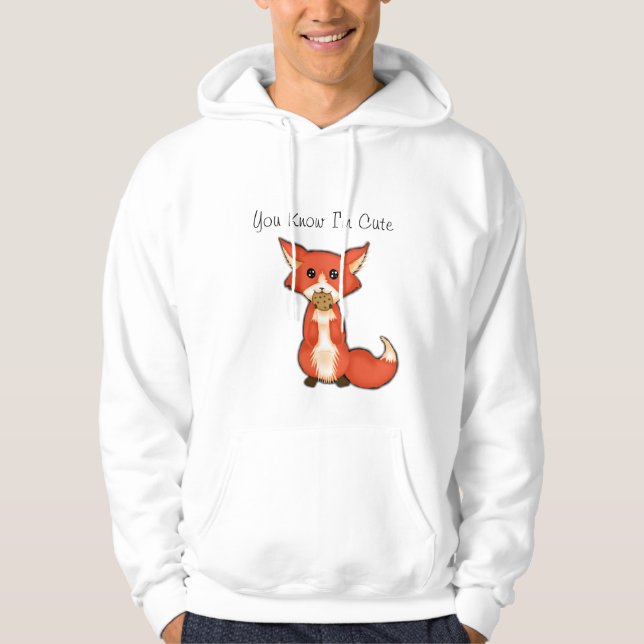 Moletom Fox Eyed grande bonito que come um biscoito (Frente)