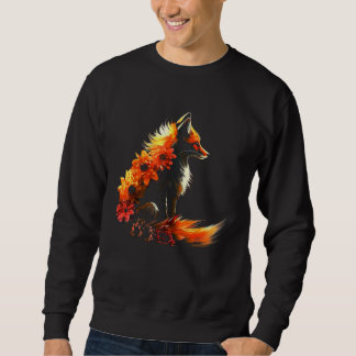 Moletom Fox Flowers - Art Animal Fox