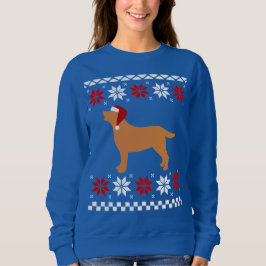 Moletom Fox Red Labrador Silhouette Papais noeis Natal