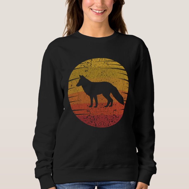 Moletom Fox Retro Sunset Fox Wild Animal (Frente)