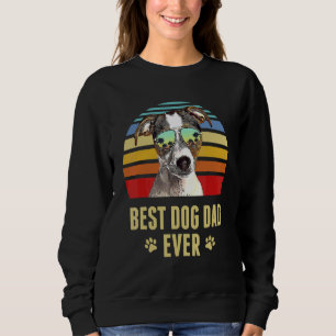 Moletom Fox Terrier Best Dog Pai Alguma Vez Retro Sunset