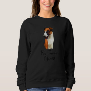 Moletom Fox Terrier Mãe Cachorro Cachorro Cachorro Cachorr