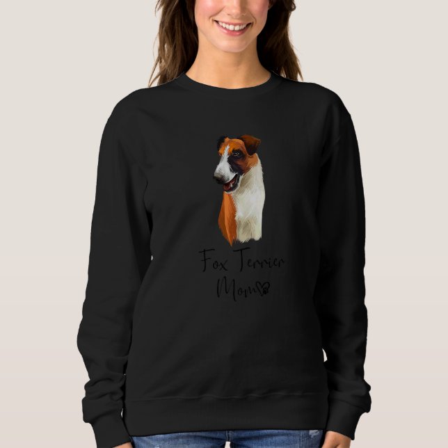 Moletom Fox Terrier Mãe Cachorro Cachorro Cachorro Cachorr (Frente)