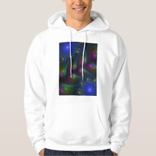 Moletom Fractal Abstrato de Disquete Moderno e Luminoso Co