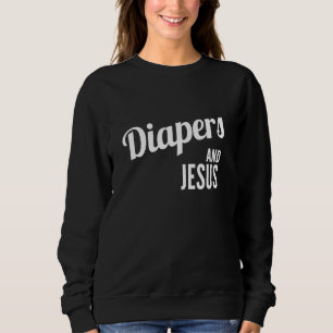 Moletom Fraldas E Jesus, Diversão Cristã Bebê