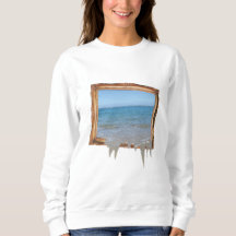 Frame Oceano de Espelhamento Fora da Imagem